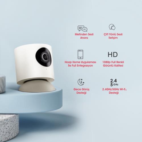 HOOP CAM HOOPMC01R 2.0 MP 3.6 MM MİNİ KAMERA KIRMIZI (1 YIL ÜCRETSİZ BULUT KAYIT)BEBEK BAKICI KAMERASI 2MP - Güvenlik Kameraları IP ürünleri tekmarshop.com'da